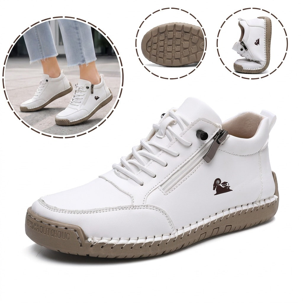Sapatos ergonómicos com palmilha ortopédica — Couro de vaca italiano de alta qualidade com apoio para o arco do pé, para ajudar a aliviar a dor nos pés