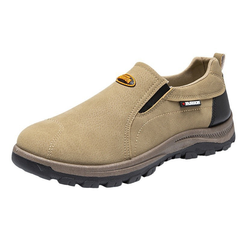 Sapatos ortopédicos confortáveis em camurça — com apoio do arco do pé, para aliviar a dor, antiderrapantes e com amortecimento.