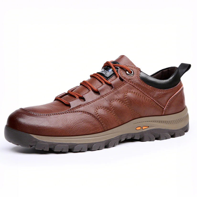 Sapatos ortopédicos confortáveis e casuais — fabricados à mão em pele de vaca italiana, com apoio para o arco do pé, para um caminhar confortável