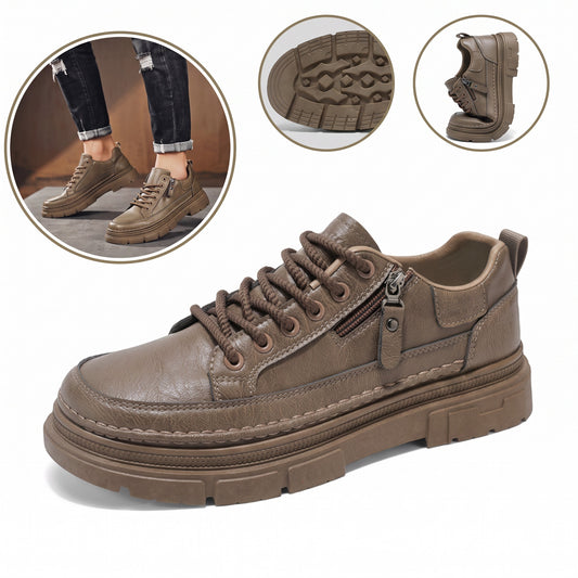 Sapatos ergonómicos com palmilha ortopédica — Couro de vaca italiano de alta qualidade, apoio do arco, estabilidade do calcanhar e alívio da dor nos pés