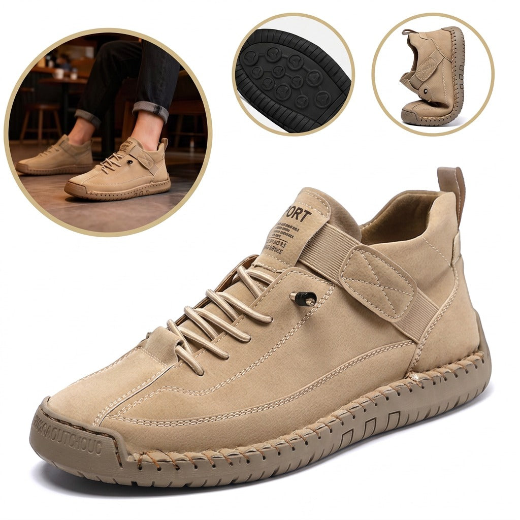 Sapatos ortopédicos confortáveis — macios e confortáveis, com excelente apoio — aliviam as dores nos pés.