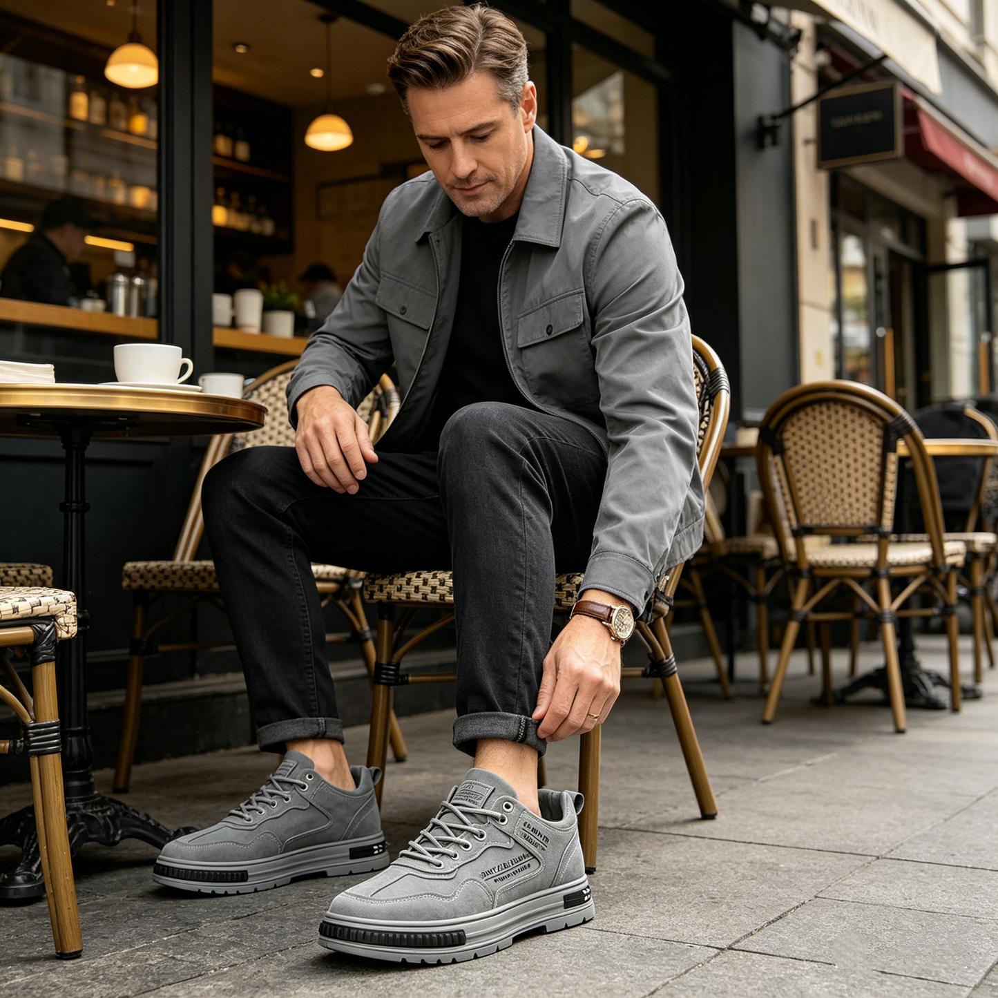 Sapatos ortopédicos confortáveis — macios e confortáveis, com excelente apoio — aliviam as dores nos pés.