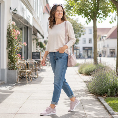 Sapatos ortopédicos ergonómicos — Apoio integrado do arco plantar, alívio da dor nos pés e absorção de impactos a cada passo