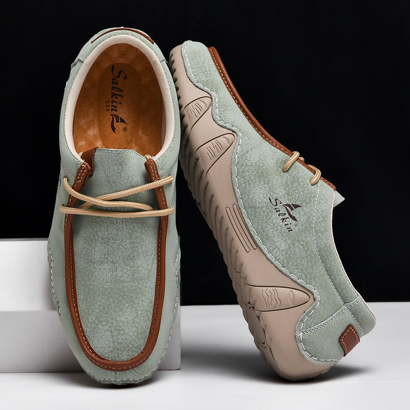 Sapatos ortopédicos confortáveis — apoio ergonómico do arco do pé, que alivia a dor, com biqueira larga que não aperta o pé.