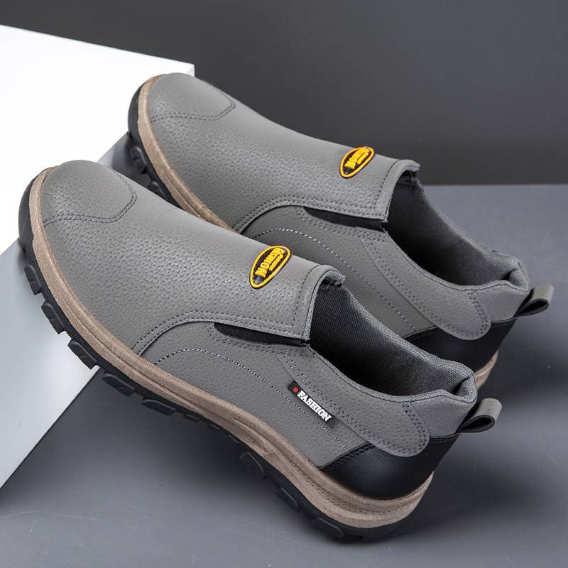 Sapatos ortopédicos confortáveis em camurça — com apoio do arco do pé, para aliviar a dor, antiderrapantes e com amortecimento.