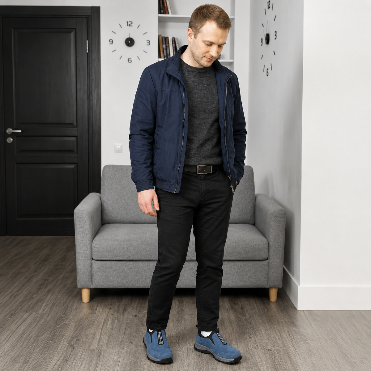 ✅30% de desconto hoje: Não perca! 🎉Sapatos ortopédicos de camurça macios e confortáveis - sapatos de caminhada ultraleves🎁Concebidos para aliviar as dores nas pernas