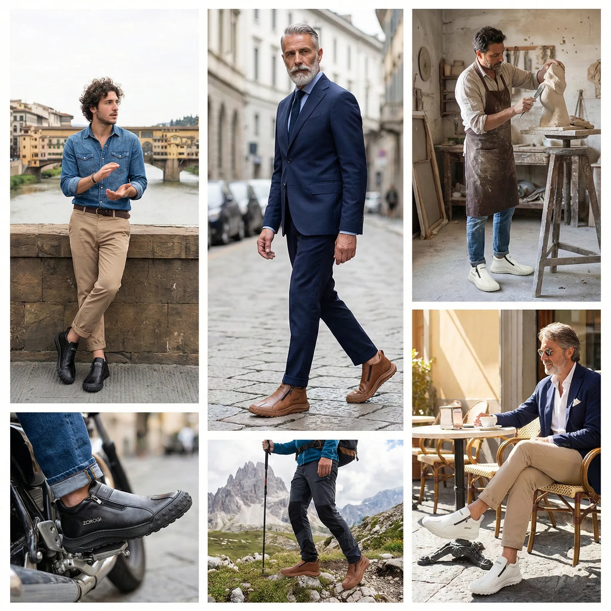🎁 Oferta Especial: 70% de Desconto 🎁 Sapatos Ortopédicos Masculinos — Sensação de couro bovino macio 👟 Repelente à água e resistente a manchas ✅ Amortecimento duplo e suporte para o arco do pé