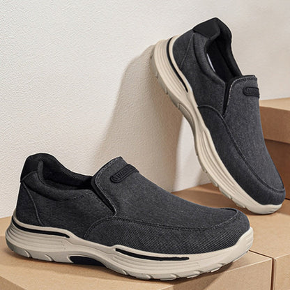 🔷30% de desconto hoje - Não perca! ⬛⏰ Sapatos ortopédicos leves, de uma marca australiana de luxo, com tecnologia respirável e repelente à água/resistente a nódoas 🦶 Alivia as dores nos pés - Tecido sarjado de alta densidade