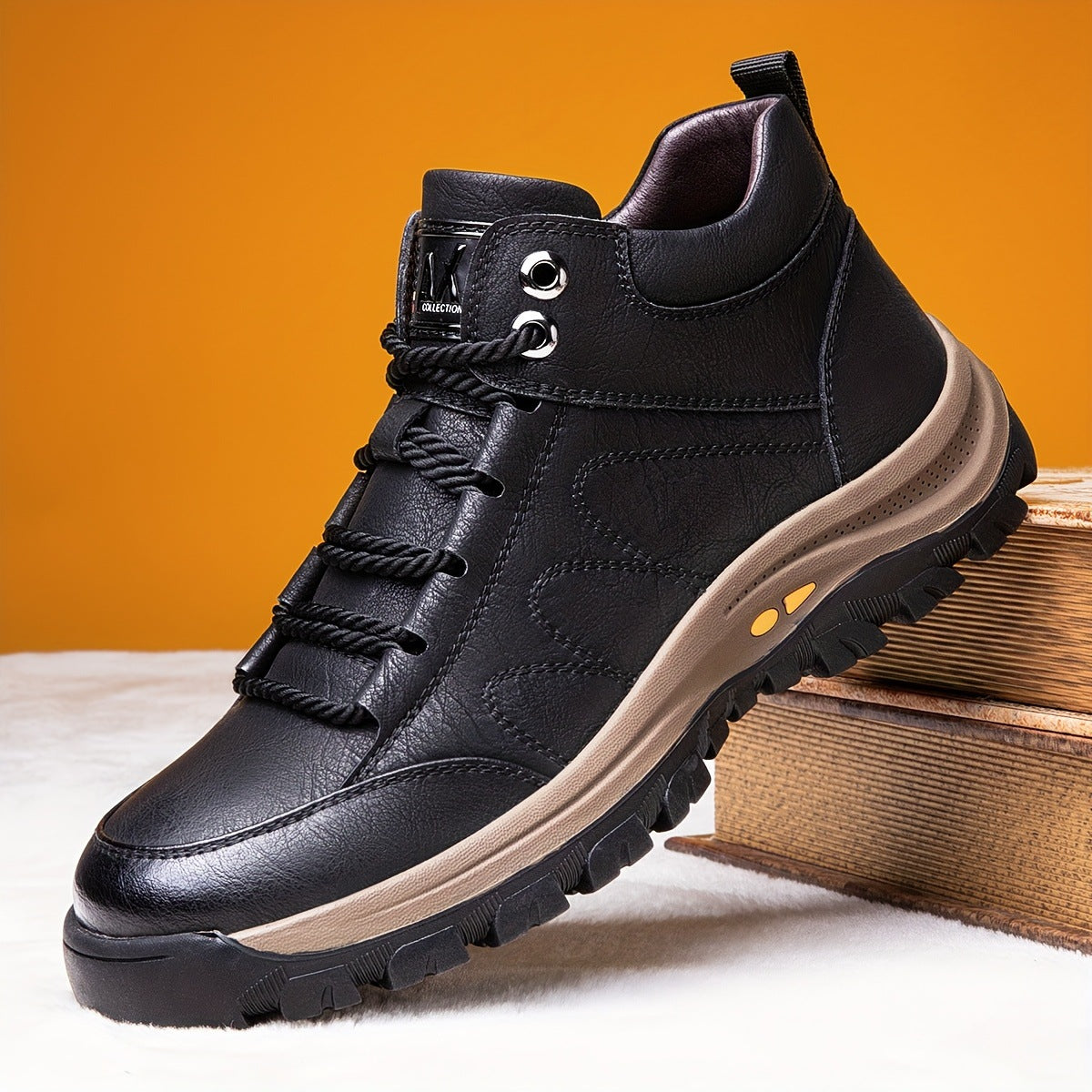 🎁 Oferta Especial: 70% de desconto 🎁 Sapatos Ortopédicos em Pele para Homem — Costurados à Mão 👟 Impermeáveis e Antiderrapantes ✅ Suporte para o Arco do Pé — Caminhada Confortável