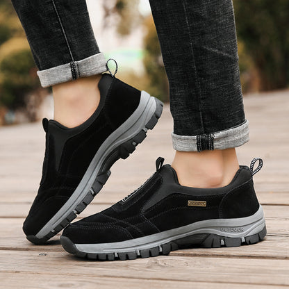 🔷30% de desconto hoje: Não perca! ⬛Novos sapatos ortopédicos de camurça macia e confortável - sapatos de caminhada ultraleves✅Concebidos para aliviar as dores nas pernas.