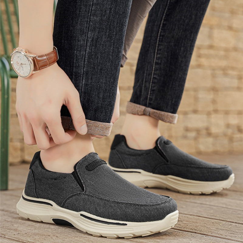 🔷30% de desconto hoje - Não perca! ⬛⏰ Sapatos ortopédicos leves, de uma marca australiana de luxo, com tecnologia respirável e repelente à água/resistente a nódoas 🦶 Alivia as dores nos pés - Tecido sarjado de alta densidade
