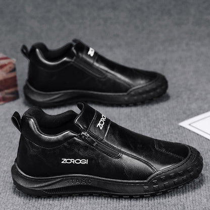🎁 Oferta Especial: 70% de Desconto 🎁 Sapatos Ortopédicos Masculinos — Sensação de couro bovino macio 👟 Repelente à água e resistente a manchas ✅ Amortecimento duplo e suporte para o arco do pé
