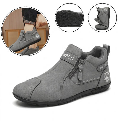 Sapatos ortopédicos antiderrapantes e confortáveis — macios e confortáveis, com excelente apoio — aliviam as dores nos pés.
