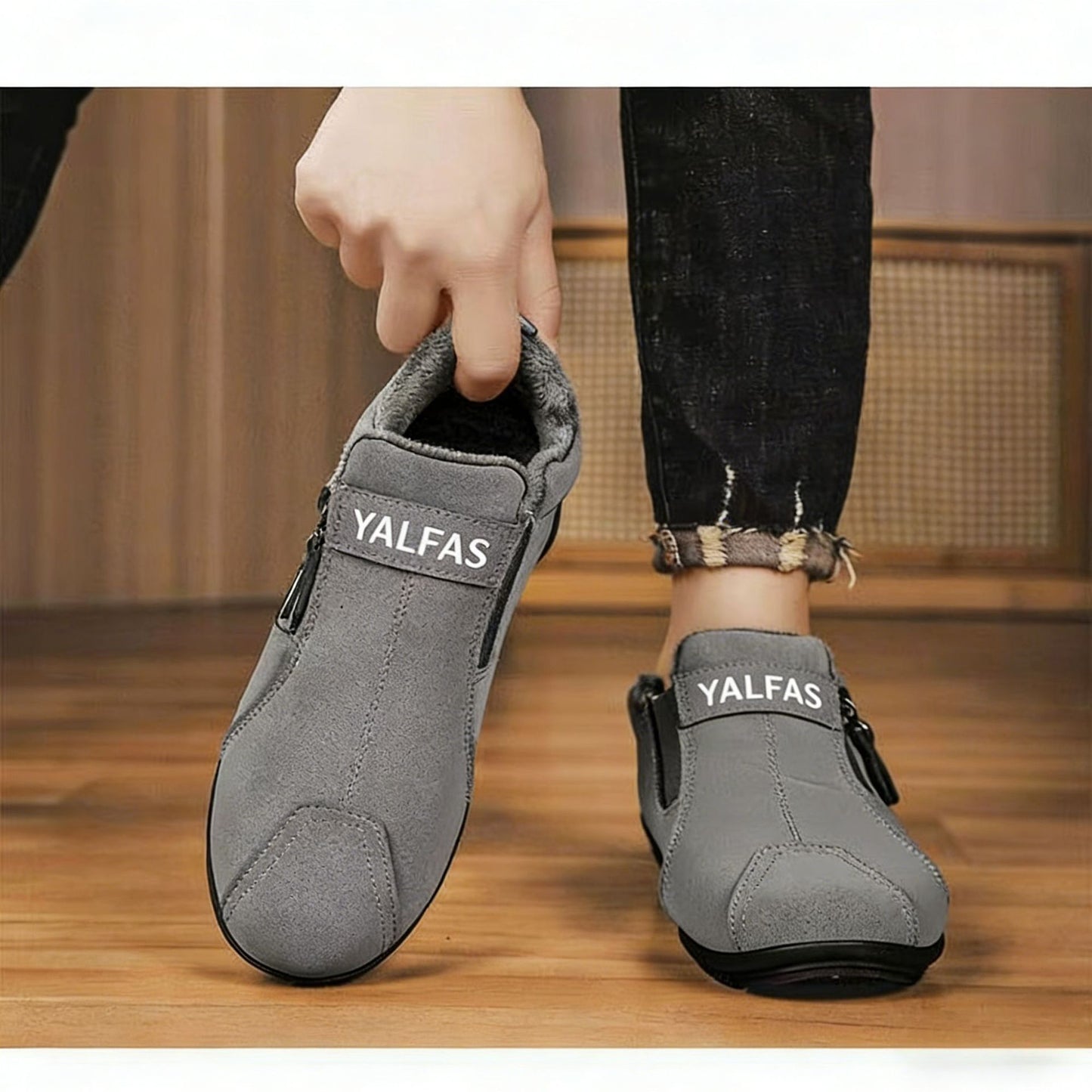 Sapatos ortopédicos antiderrapantes e confortáveis — macios e confortáveis, com excelente apoio — aliviam as dores nos pés.