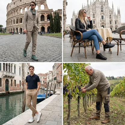 Sapatos ergonómicos com palmilha ortopédica — Couro de vaca italiano de alta qualidade com apoio para o arco do pé, para ajudar a aliviar a dor nos pés
