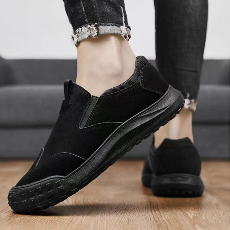 Sapatos ortopédicos confortáveis em camurça — com apoio do arco do pé, para aliviar a dor; recomendados por podólogos!