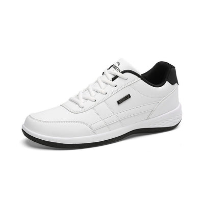 Sapatos ortopédicos confortáveis — com apoio para o arco do pé, para aliviar a dor; leves, com amortecimento e revestimento em pele impermeável.