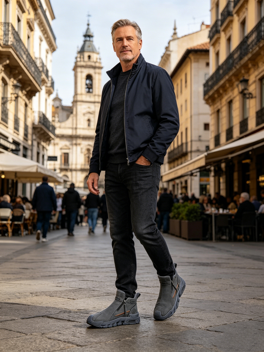 Sapatos ortopédicos confortáveis — macios e confortáveis, com excelente apoio — aliviam as dores nos pés.