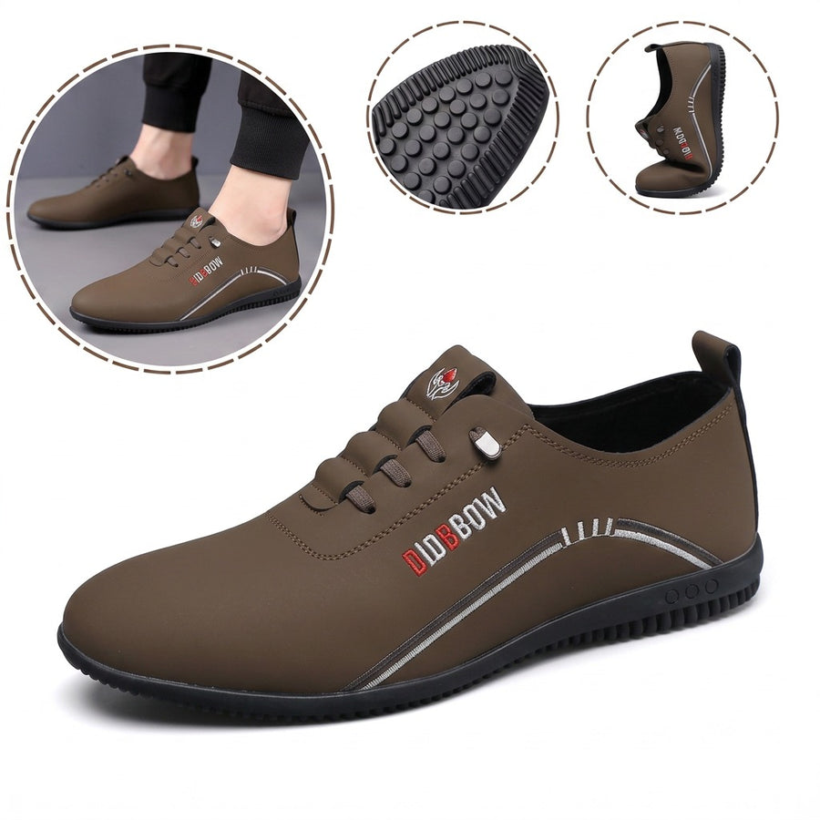 Sapatos ergonómicos com palmilha ortopédica — Couro de vaca italiano de alta qualidade com apoio para o arco do pé, para ajudar a aliviar a dor nos pés