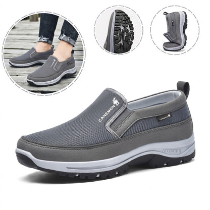 Sapatos ortopédicos de marca — macios e confortáveis, com excelente apoio — aliviam as dores nos pés.