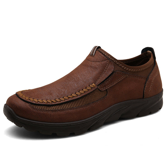 Sapatos ortopédicos confortáveis — apoio ergonómico do arco do pé, que alivia a dor, com biqueira larga que não aperta o pé.