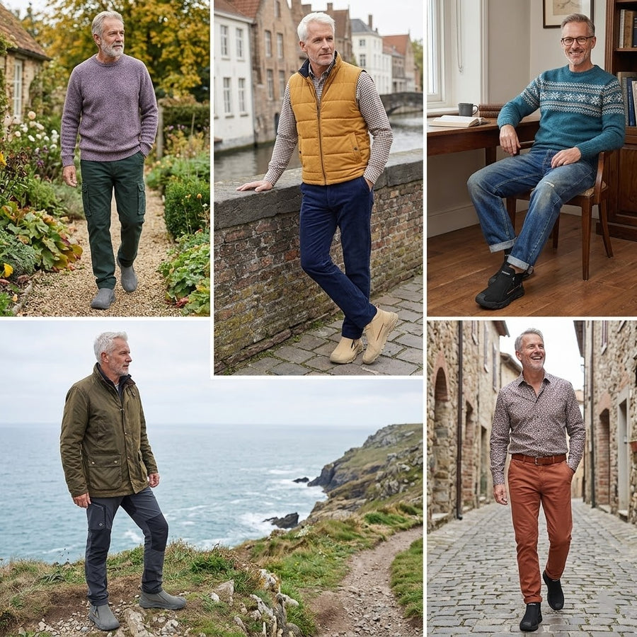 Sapatos ortopédicos confortáveis — macios e confortáveis, com excelente apoio — aliviam as dores nos pés.