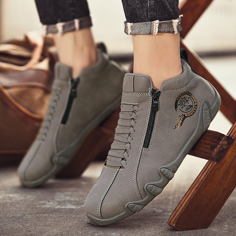 Sapatos ortopédicos confortáveis — apoio ergonómico do arco do pé, alívio da dor, biqueira larga que não aperta o pé.