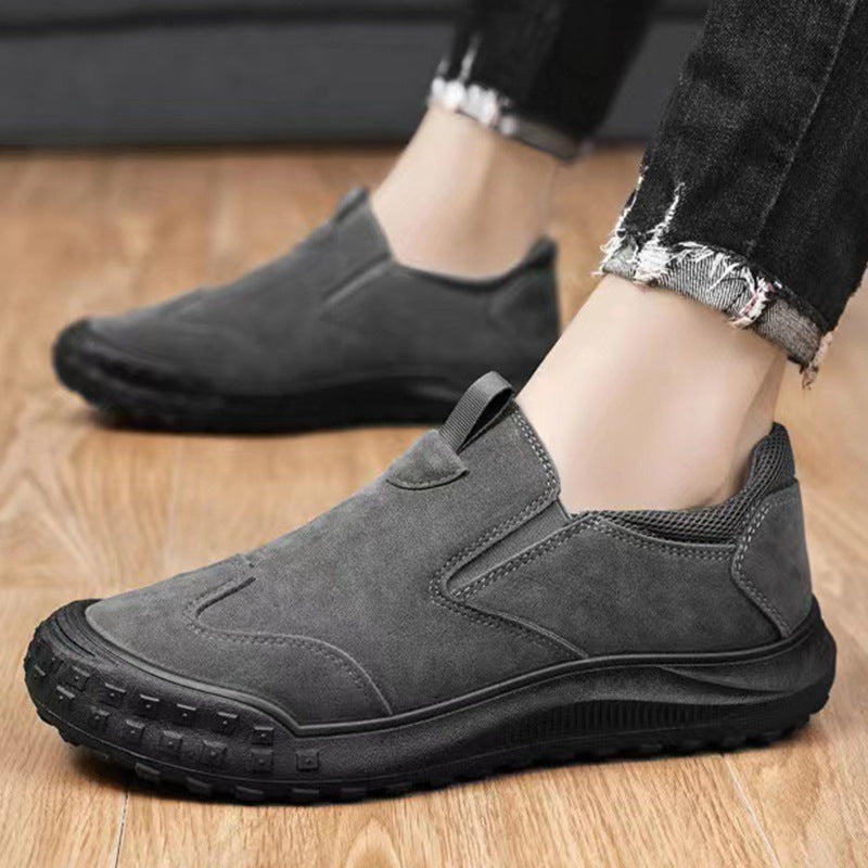 Sapatos ortopédicos confortáveis em camurça — com apoio do arco do pé, para aliviar a dor; recomendados por podólogos!