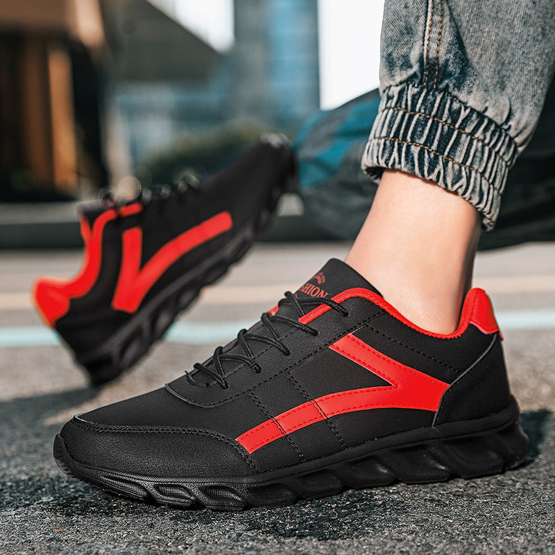 Sapatos ortopédicos confortáveis — com apoio do arco do pé, para aliviar a dor; leves, com amortecimento e revestimento em pele impermeável.