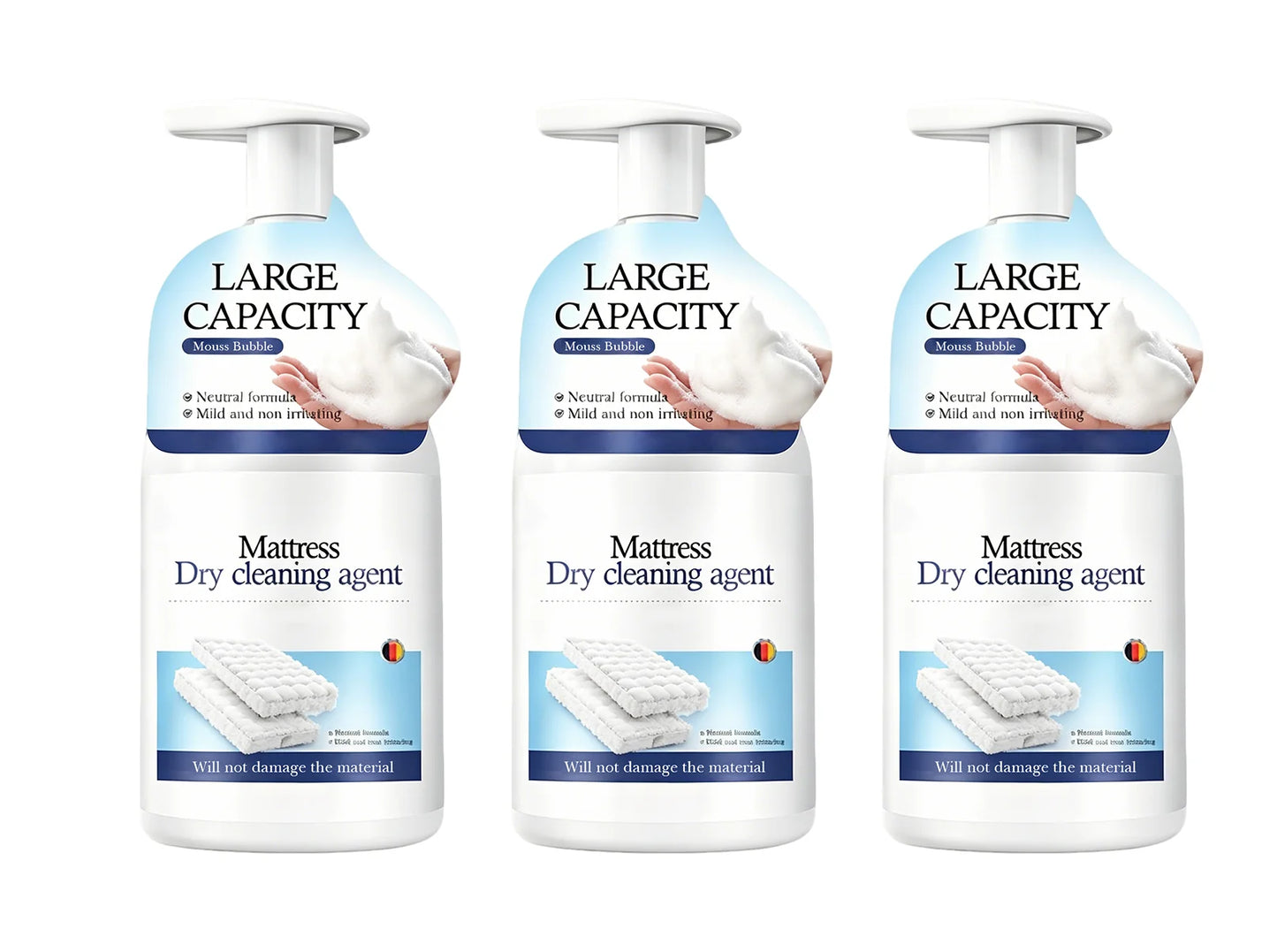 Potente produto de limpeza a seco para colchões — Remove manchas difíceis e odores, sem necessidade de lavagem, adequado para colchões, sofás e tapetes