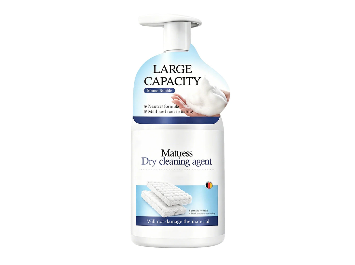 Potente produto de limpeza a seco para colchões — Remove manchas difíceis e odores, sem necessidade de lavagem, adequado para colchões, sofás e tapetes