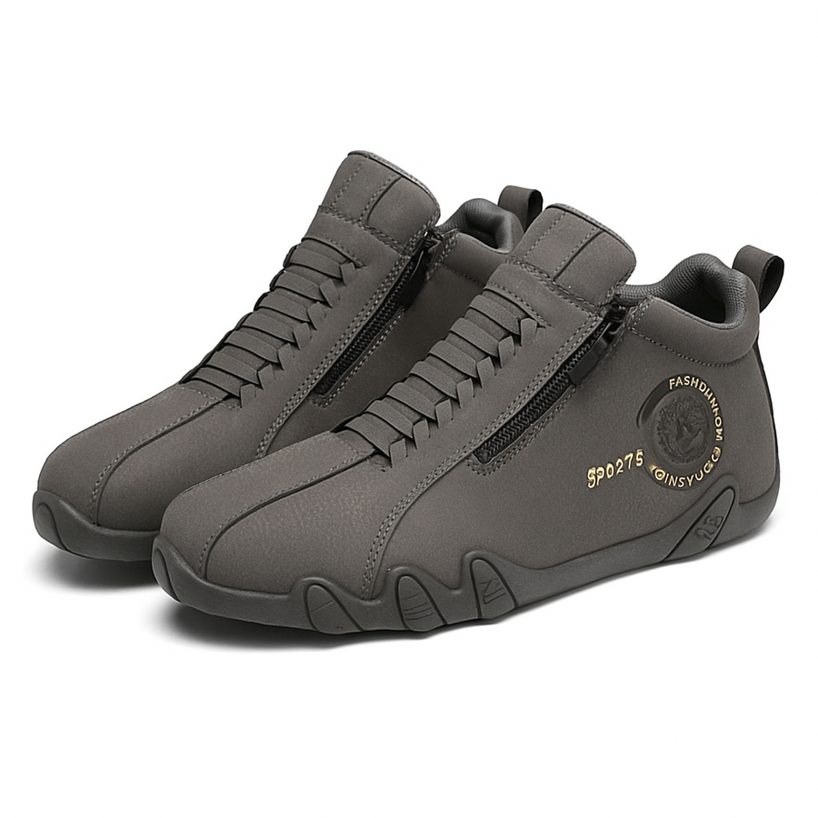 Sapatos ortopédicos confortáveis — apoio ergonómico do arco do pé, alívio da dor, biqueira larga que não aperta o pé.