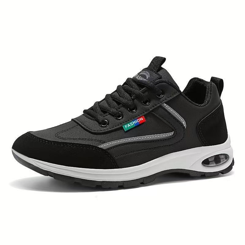 Sapatos ortopédicos confortáveis — com apoio para o arco do pé, para aliviar a dor; protegem os pés, para que não se canse mesmo após longas caminhadas.