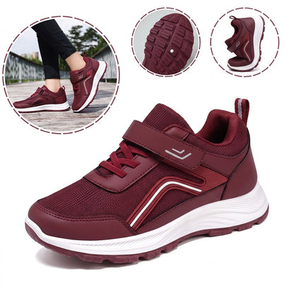 Sapatos ortopédicos antiderrapantes e confortáveis — macios e confortáveis, com excelente apoio — aliviam as dores nos pés.
