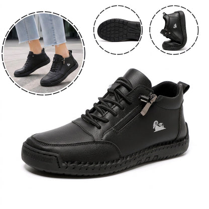 Sapatos ergonómicos com palmilha ortopédica — Couro de vaca italiano de alta qualidade com apoio para o arco do pé, para ajudar a aliviar a dor nos pés