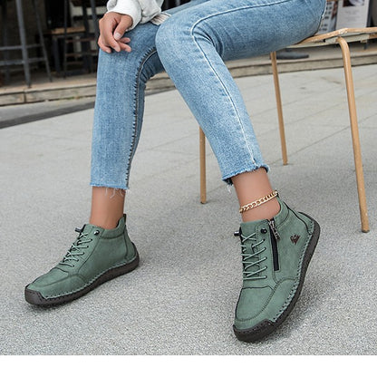 Sapatos ergonómicos com palmilha ortopédica — Couro de vaca italiano de alta qualidade com apoio para o arco do pé, para ajudar a aliviar a dor nos pés