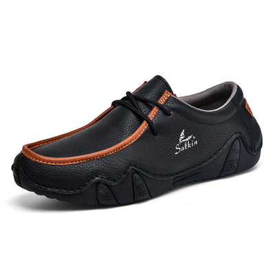 Sapatos ortopédicos confortáveis — apoio ergonómico do arco do pé, que alivia a dor, com biqueira larga que não aperta o pé.