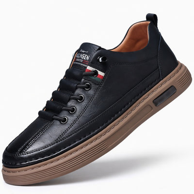 Sapatos ortopédicos confortáveis e casuais – feitos à mão em pele de bovino italiana, com suporte para o arco do pé para uma caminhada confortável.