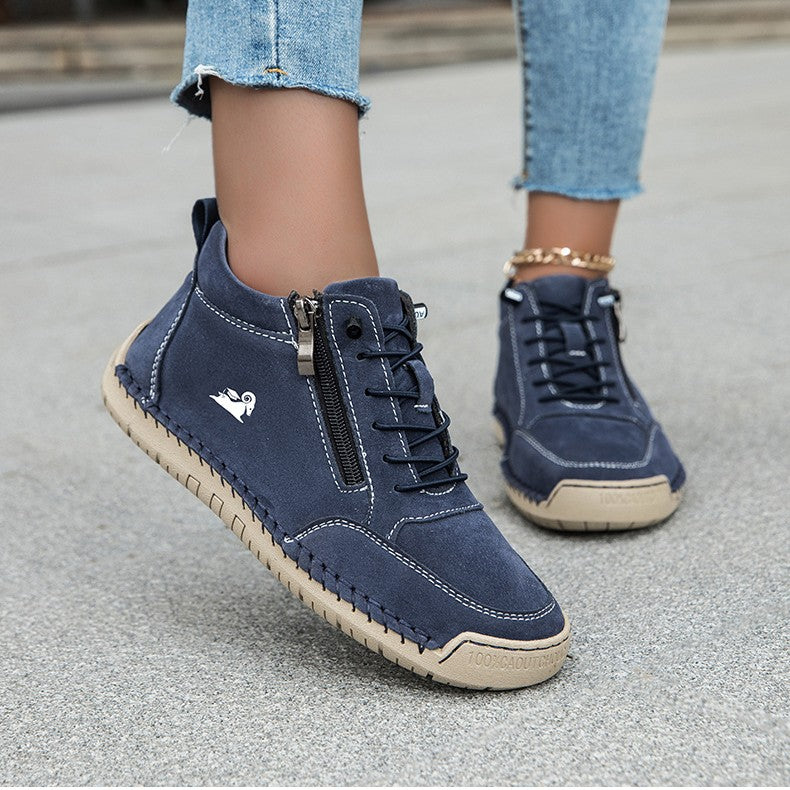 Sapatos ergonómicos com palmilha ortopédica — Couro de vaca italiano de alta qualidade com apoio para o arco do pé, para ajudar a aliviar a dor nos pés