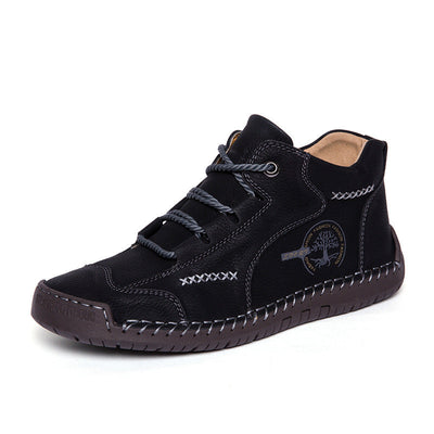 Sapatos ortopédicos casuais e confortáveis — Fabricados em pele de bezerro camurça italiana com apoio para o arco